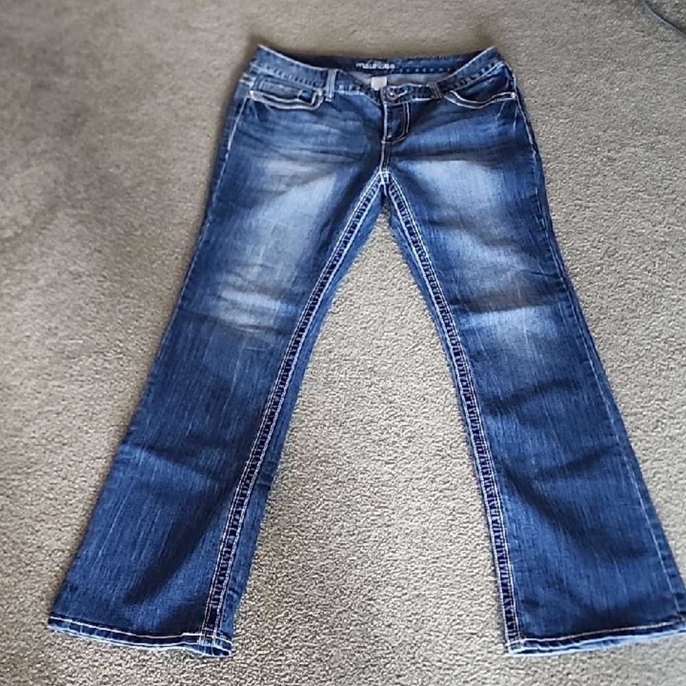 Maurices Dark Blue Flare Jeans